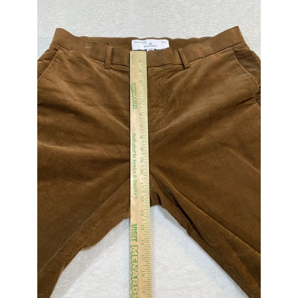 Banana Republic Traveler Corduroy Slim Fit Pants Brown Mens 34x32 619087-02